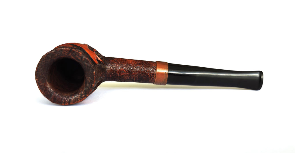 Jeantet Carved Deers Sandblast Billiard Estate Pipe