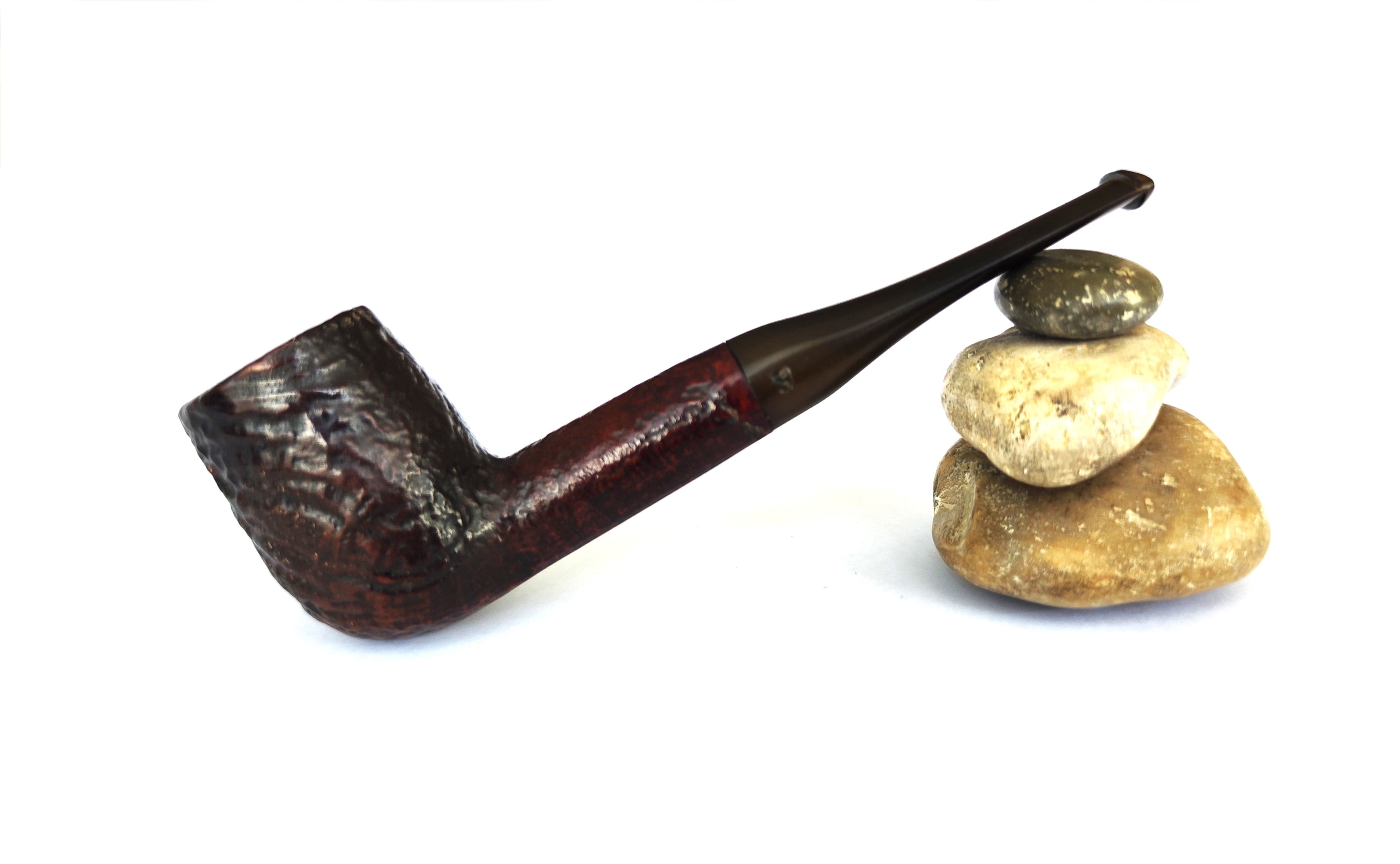 Vintage Peterson's Shamrock (X105) Sandblast Billiard Estate Pipe