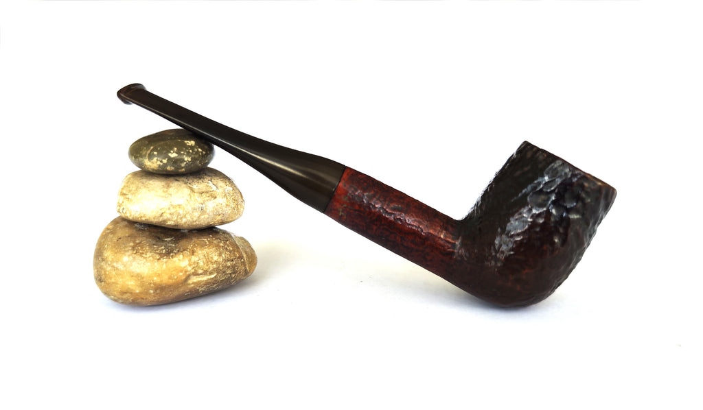 Vintage Peterson's Shamrock (X105) Sandblast Billiard Estate Pipe