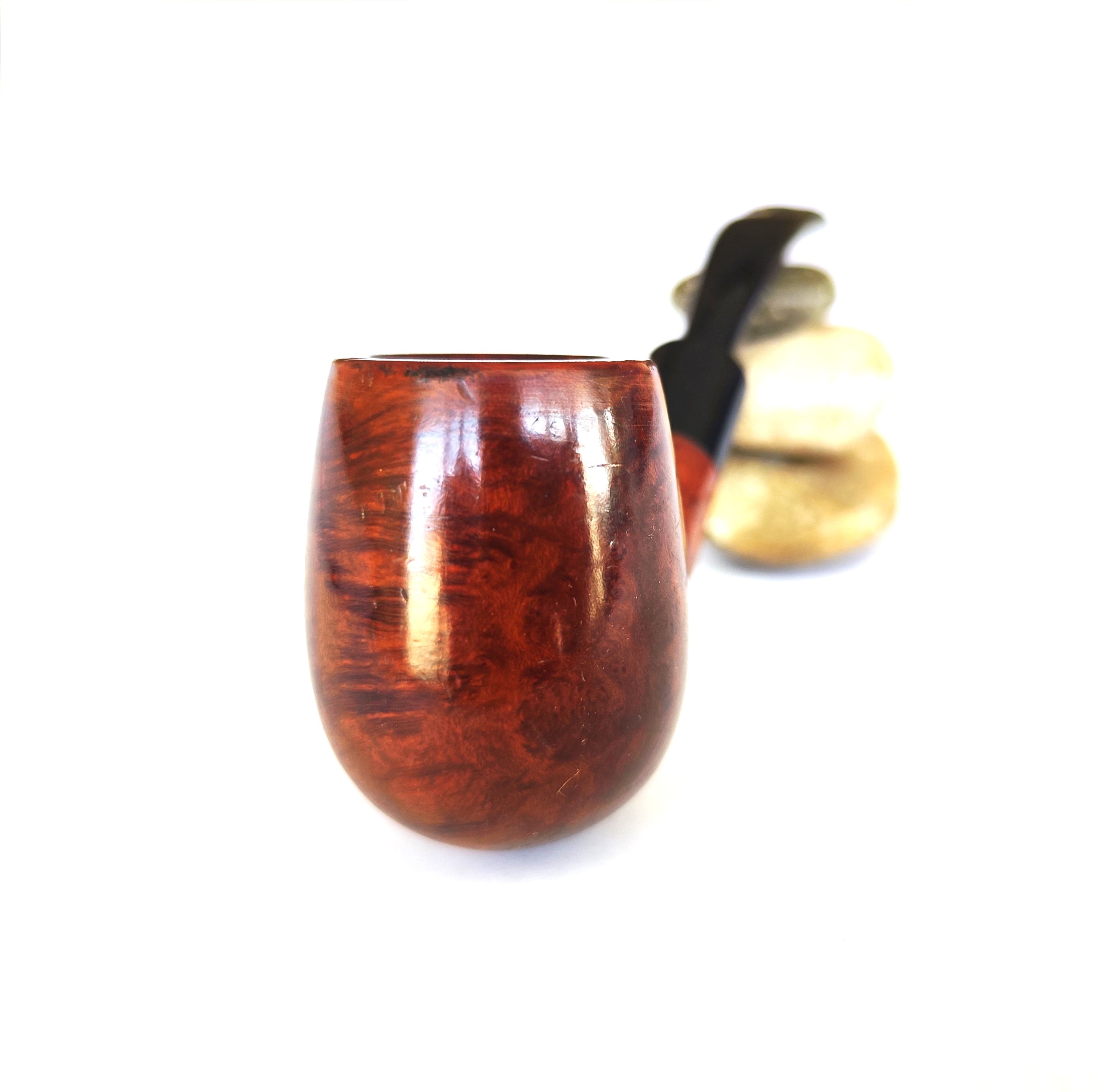 The Tinder Box "Verona" (805) Smooth Bent Billiard Estate Pipe by Mauro Armellini