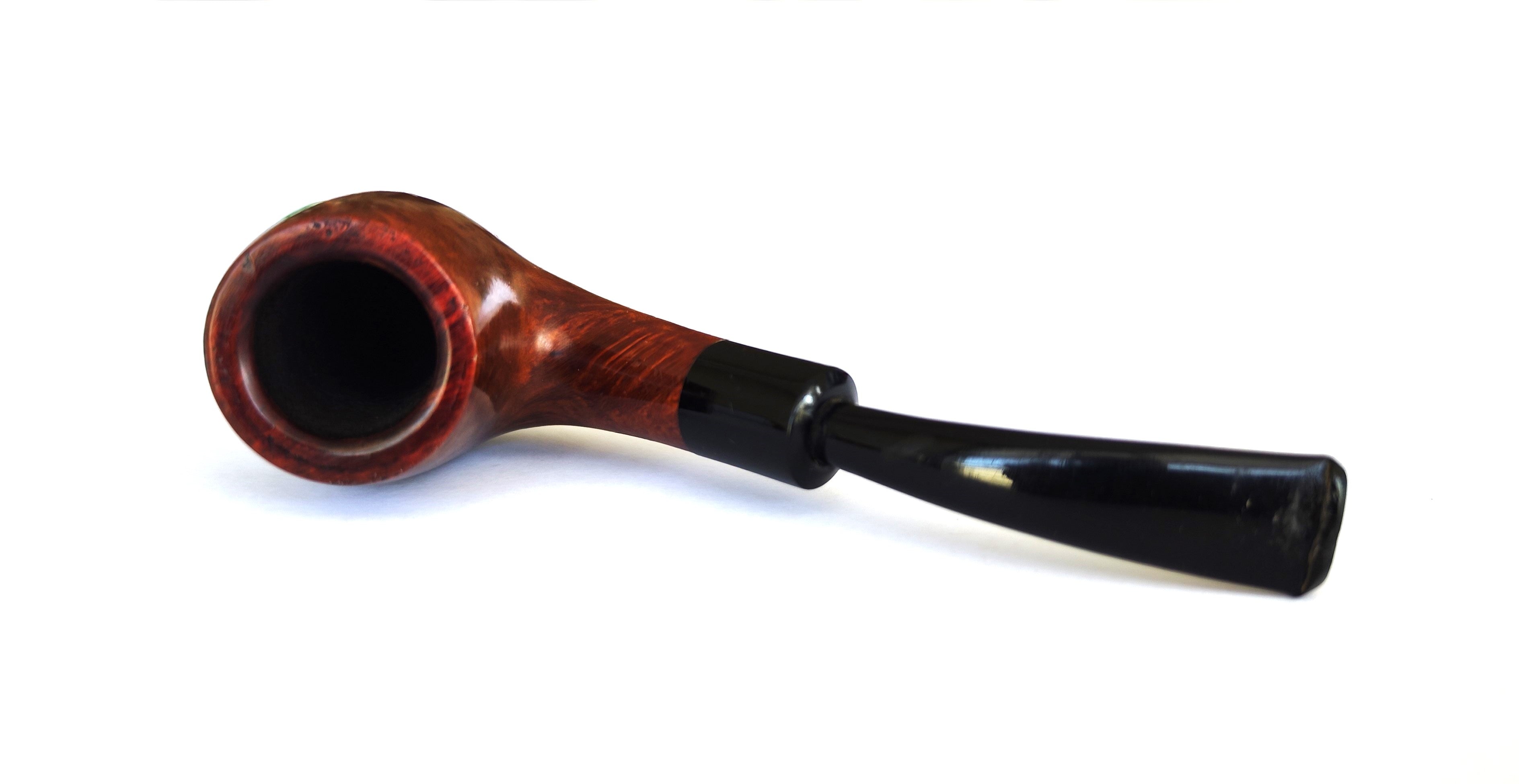 The Tinder Box "Verona" (805) Smooth Bent Billiard Estate Pipe by Mauro Armellini