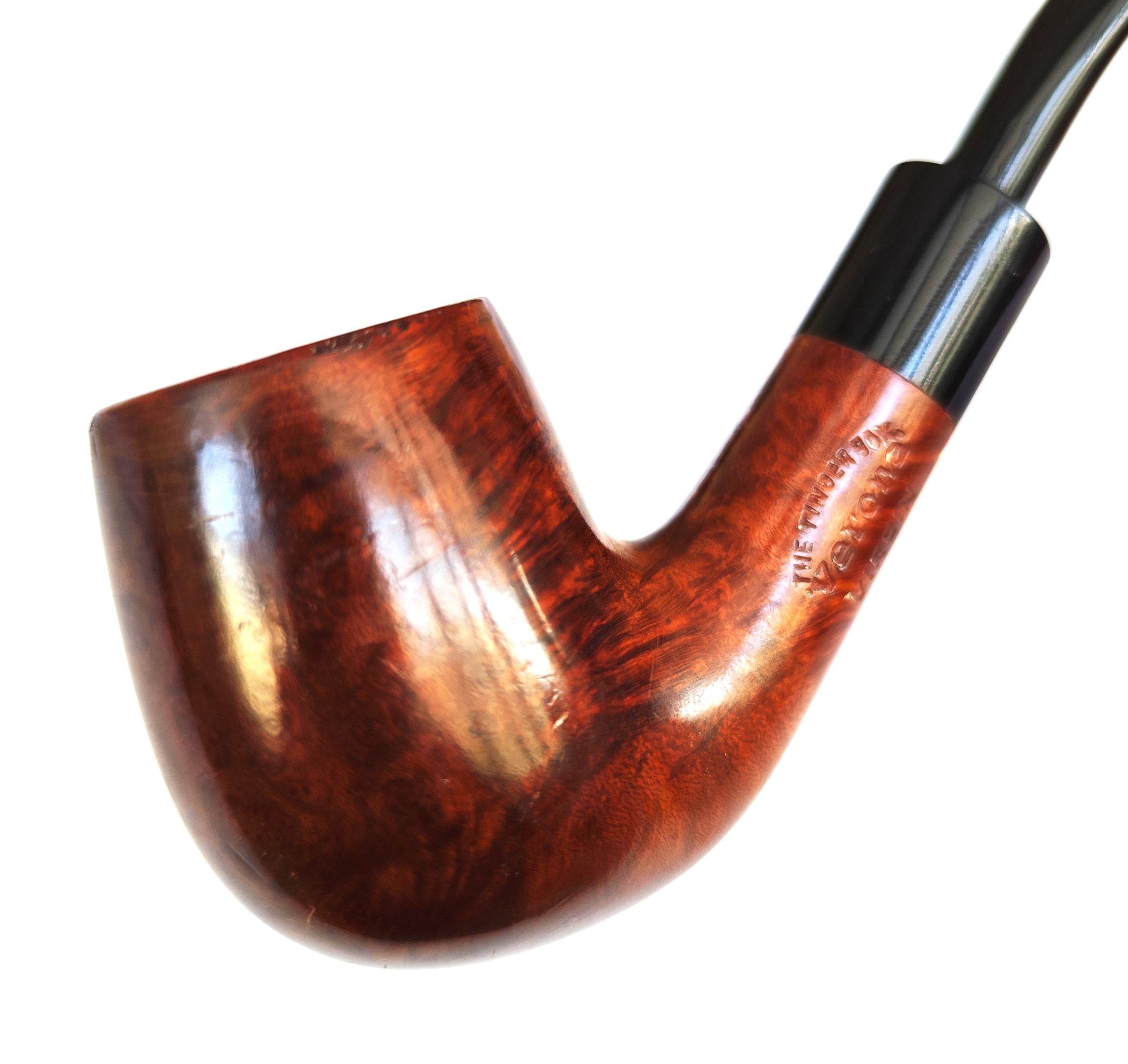The Tinder Box "Verona" (805) Smooth Bent Billiard Estate Pipe by Mauro Armellini