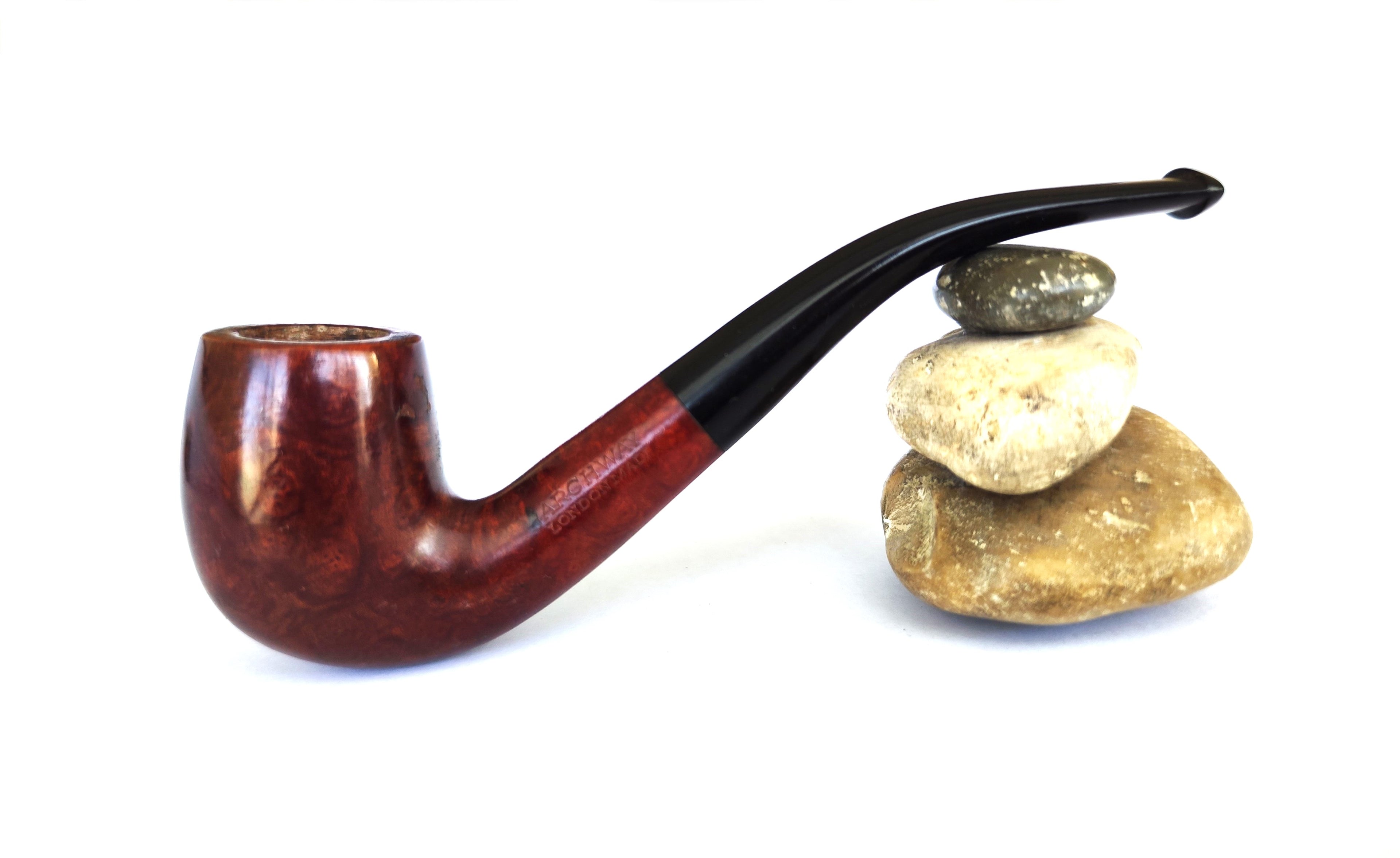 Vintage Archway (By Orlik) London Made Bent Billiard Estate Pipe