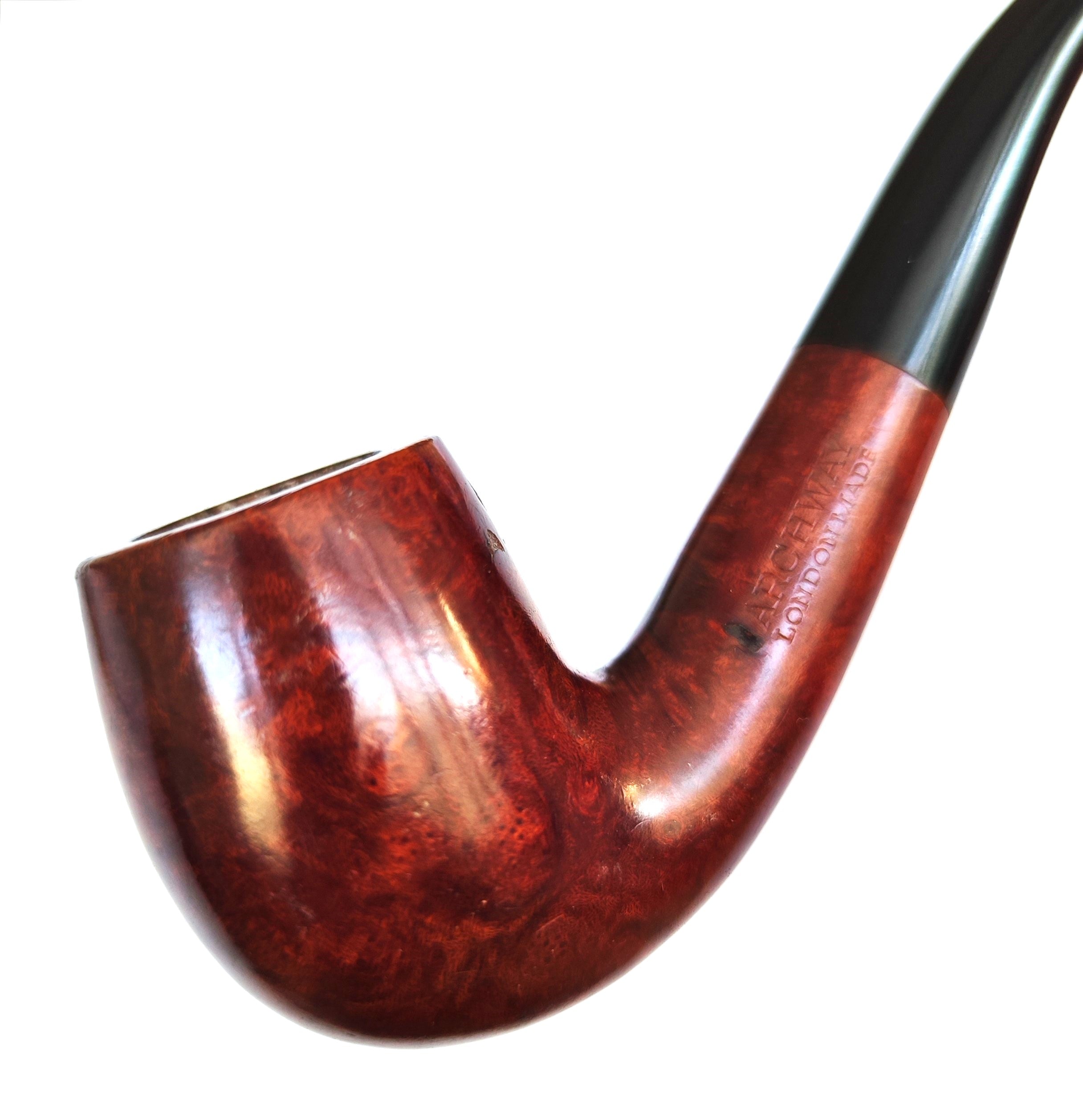 Vintage Archway (By Orlik) London Made Bent Billiard Estate Pipe