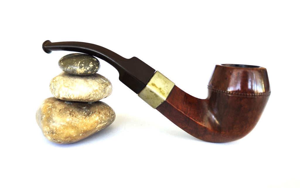 Antique L'Imbouchable Brevetée S.G.D.G. Bent Bulldog Estate Pipe