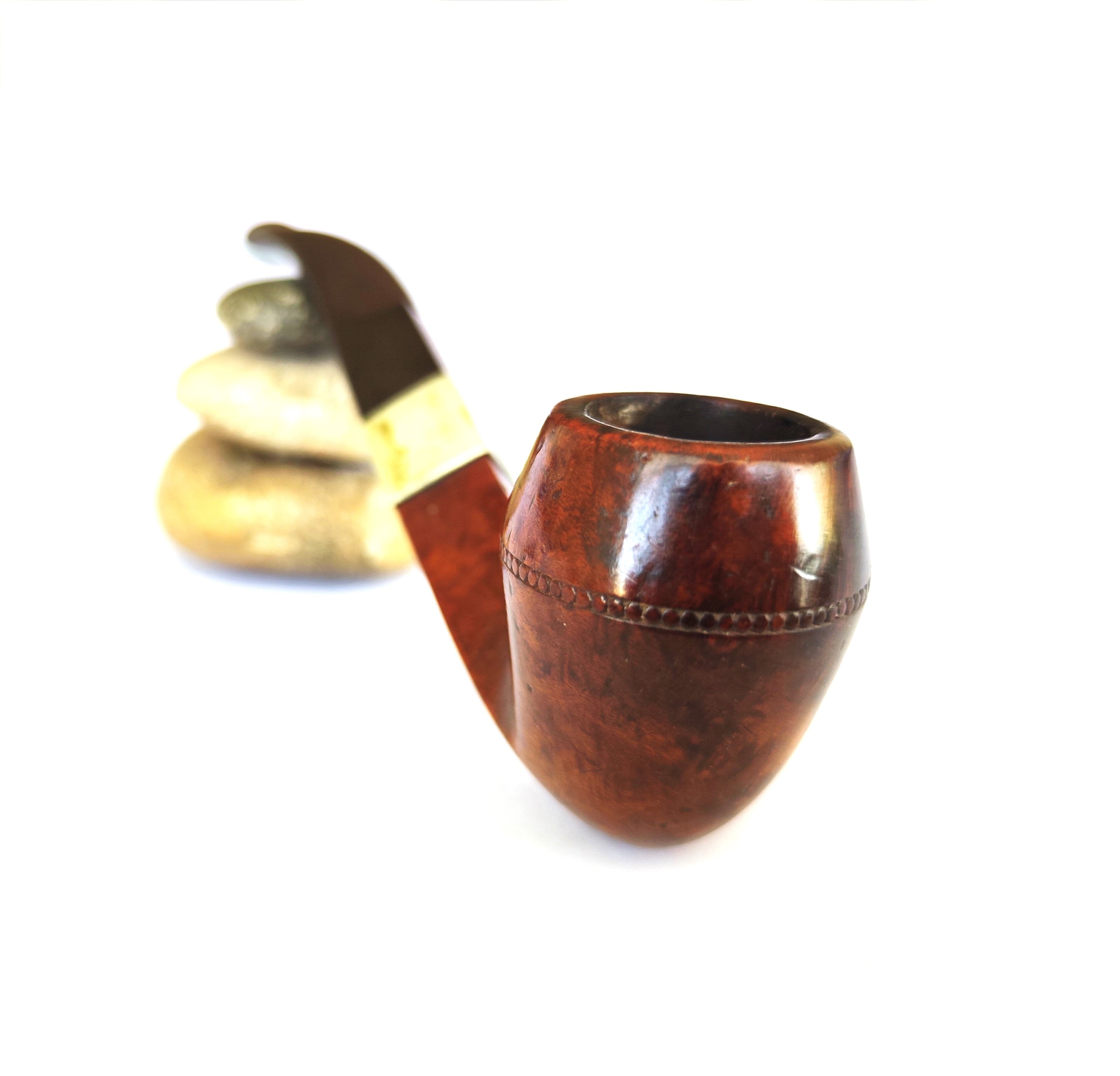 Antique L'Imbouchable Brevetée S.G.D.G. Bent Bulldog Estate Pipe