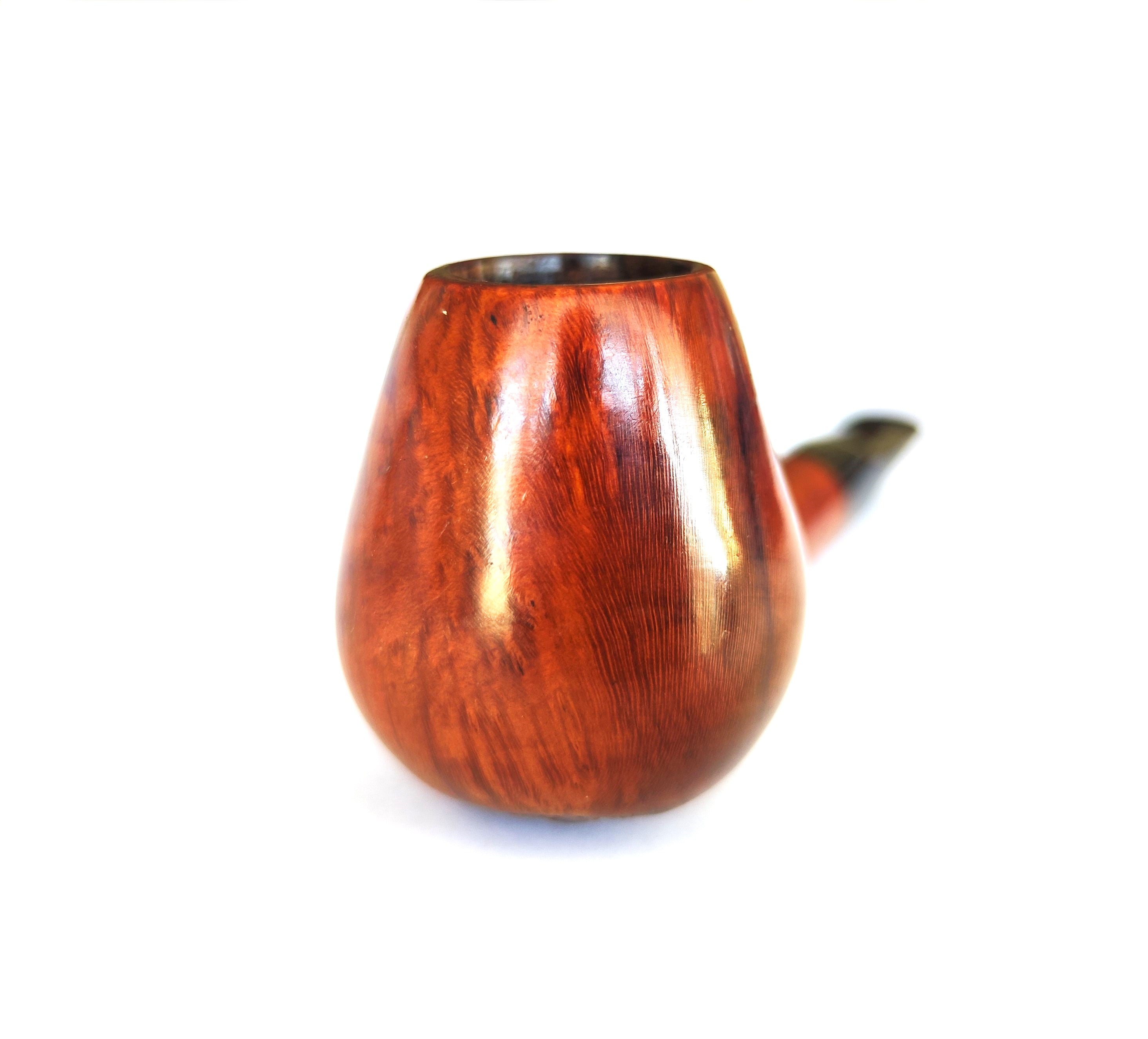 Great Pierluigi Fatta A Mano (142) Partially Sandblast Straight Brandy Estate Pipe – 9mm Filter