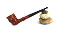 Vintage Bamboo Briar Made in Spain - Bamboo-Like Carved Dublin Estate Pipe