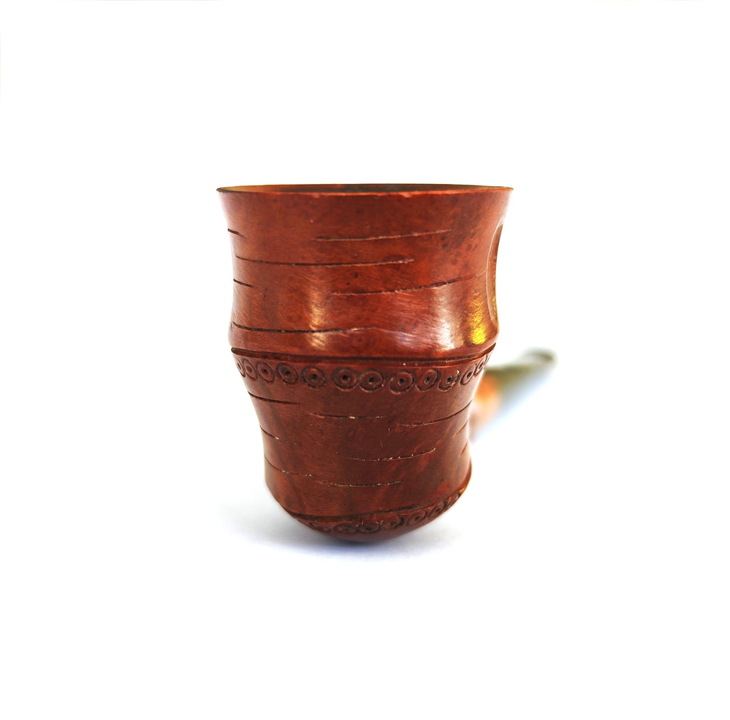 Vintage Bamboo Briar Made in Spain - Bamboo-Like Carved Dublin Estate Pipe