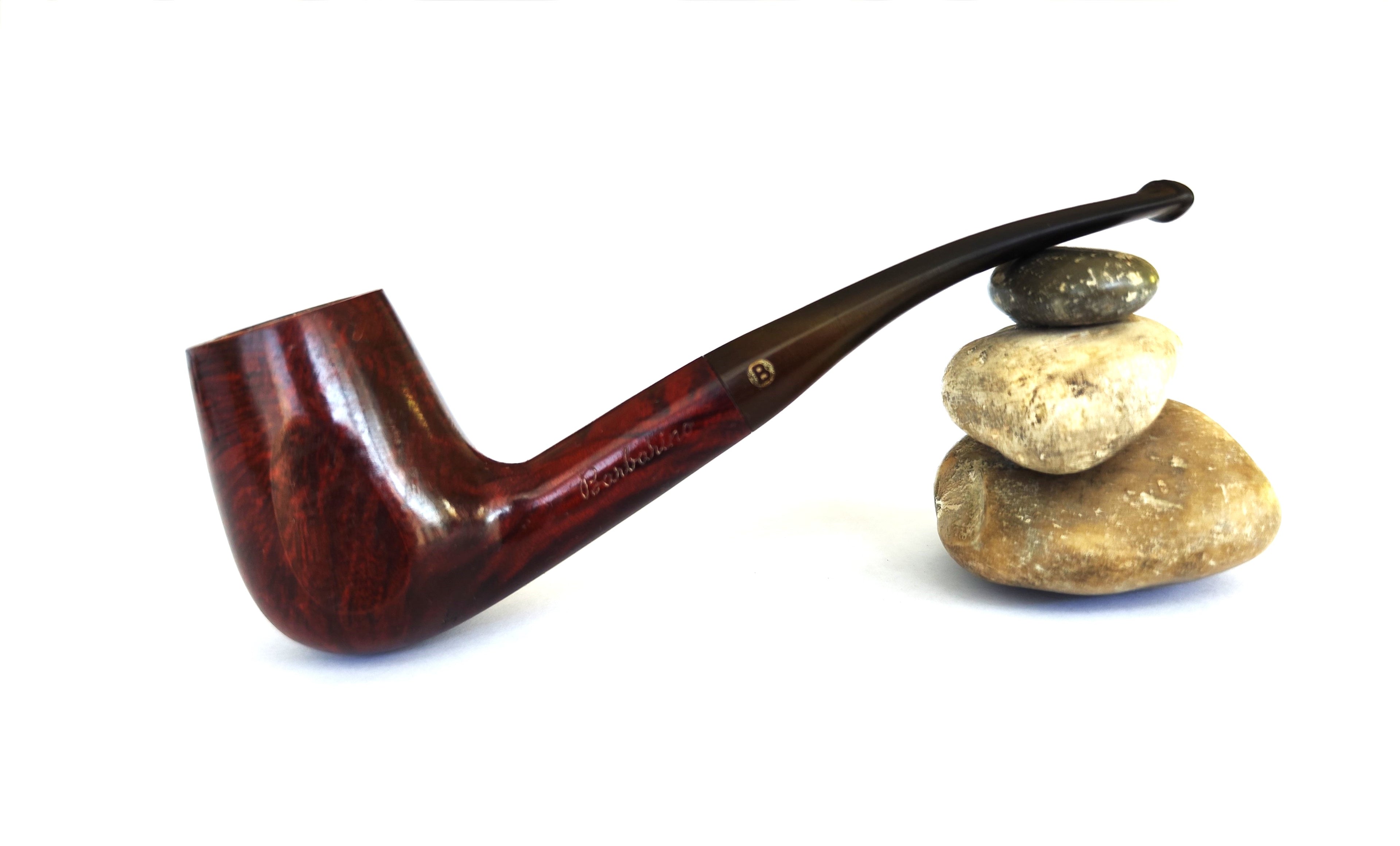 Barbarino Paneled Bent Brandy Estate Pipe