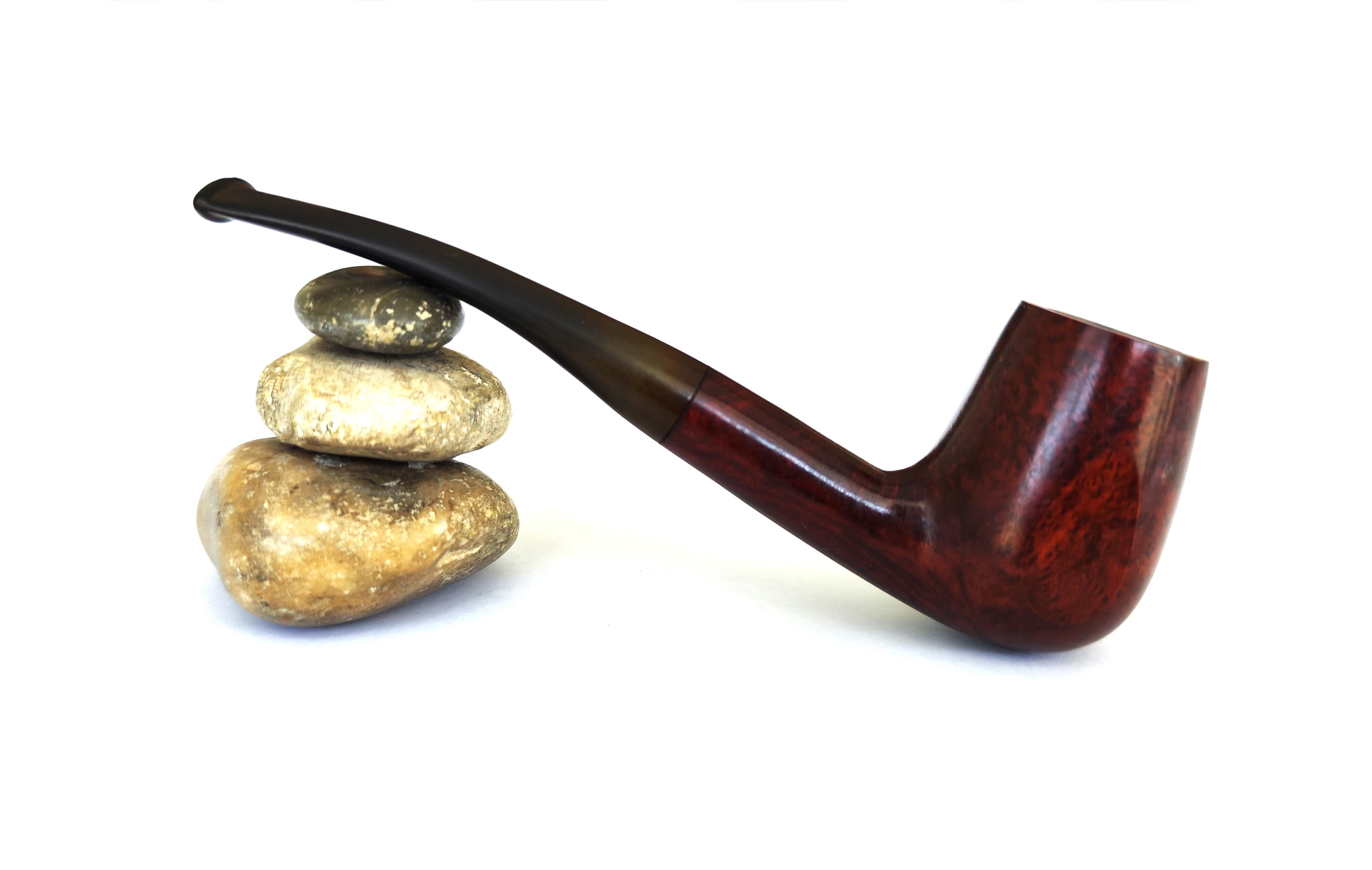 Barbarino Paneled Bent Brandy Estate Pipe