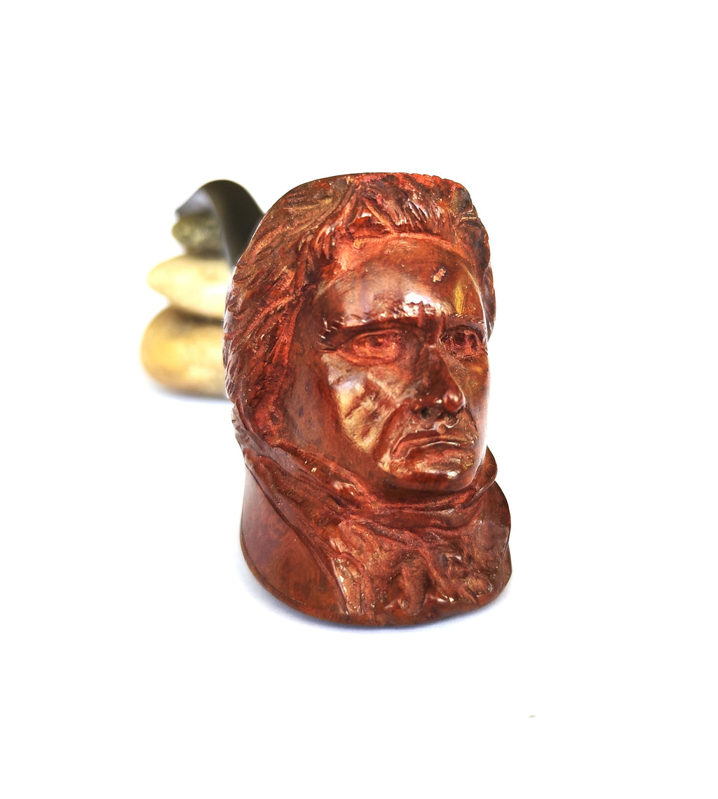 D.G.P. Bruyère Supreme – Hand-Carved Beethoven Figural Estate Pipe
