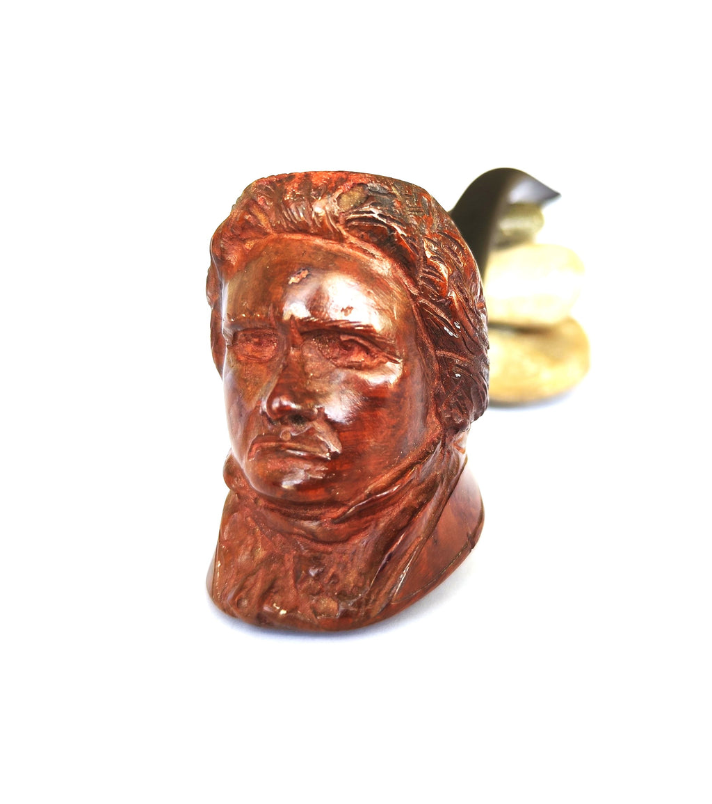 D.G.P. Bruyère Supreme – Hand-Carved Beethoven Figural Estate Pipe