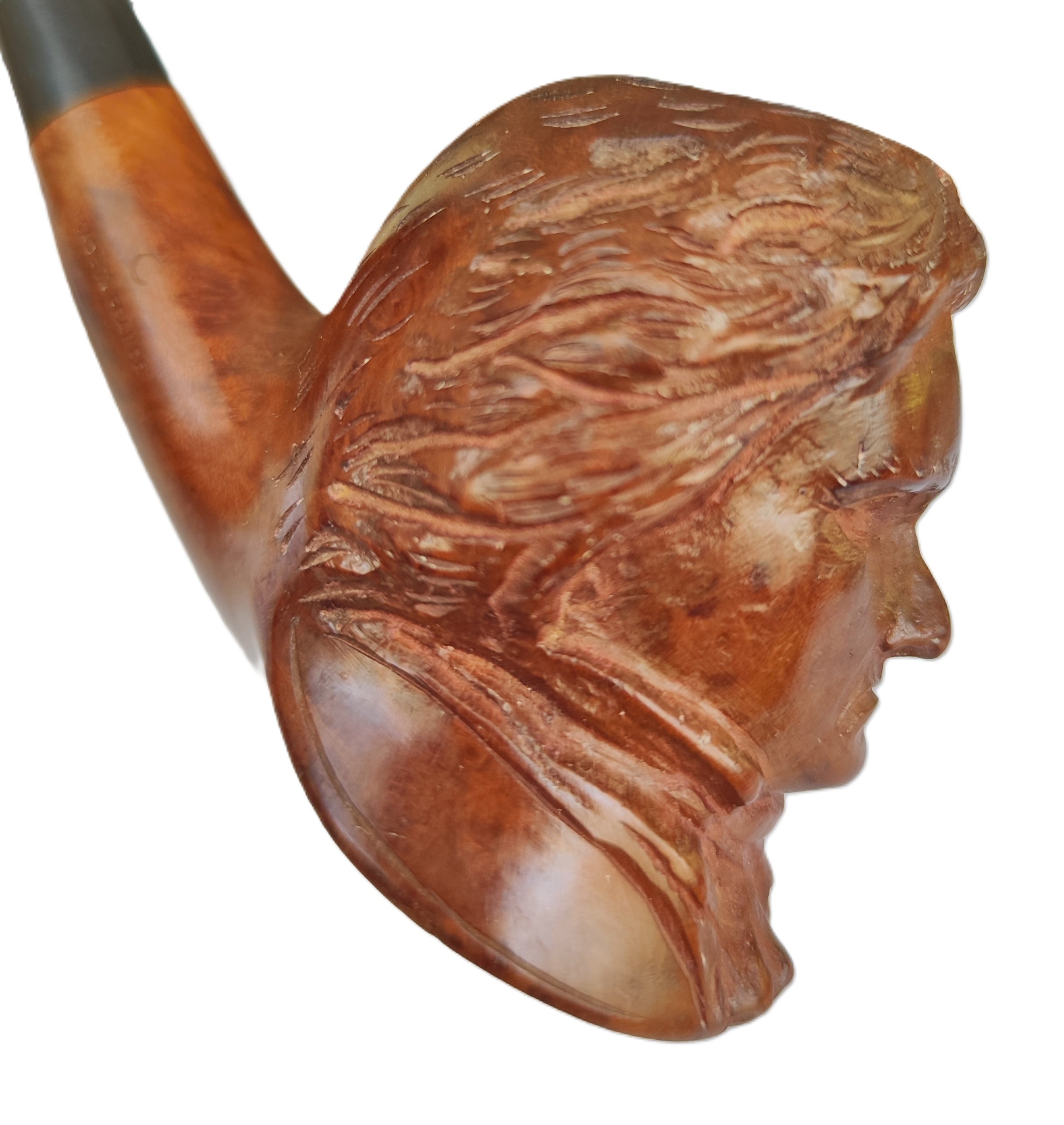 D.G.P. Bruyère Supreme – Hand-Carved Beethoven Figural Estate Pipe