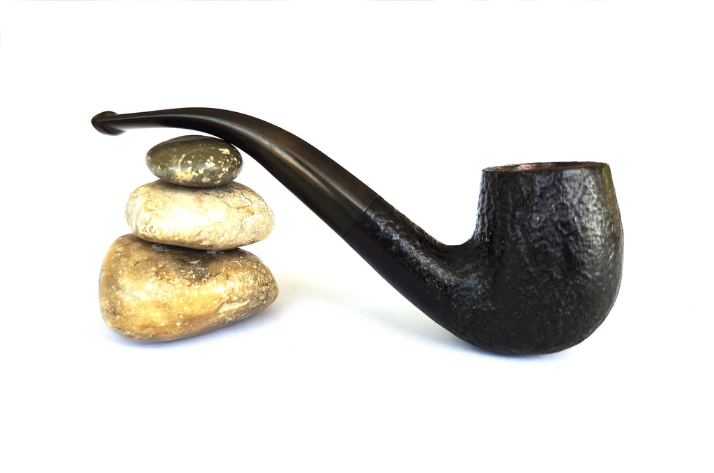 Peter Piper (by GBD) London England – Sandblast Bent Billiard Estate Pipe