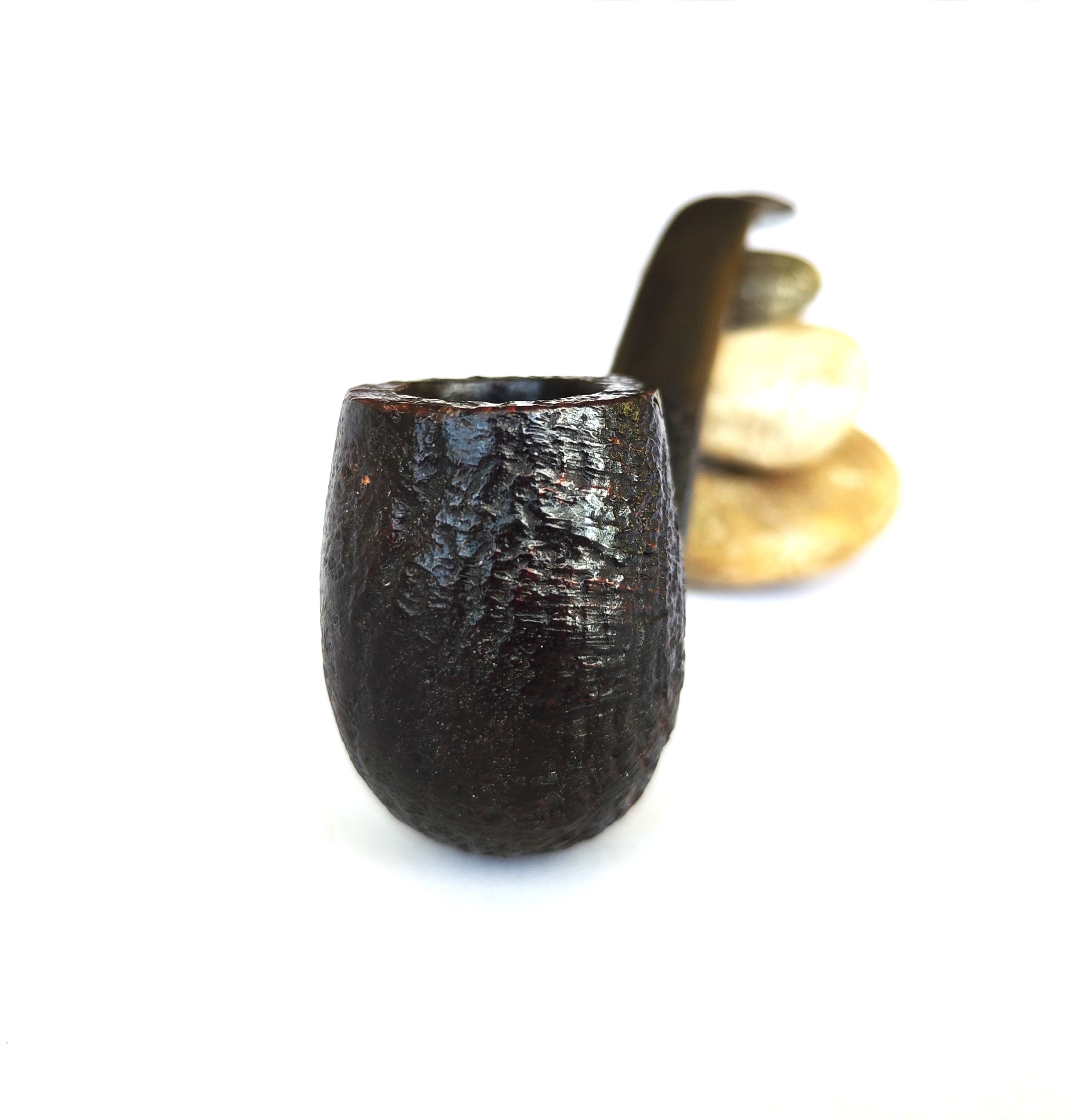 Peter Piper (by GBD) London England – Sandblast Bent Billiard Estate Pipe