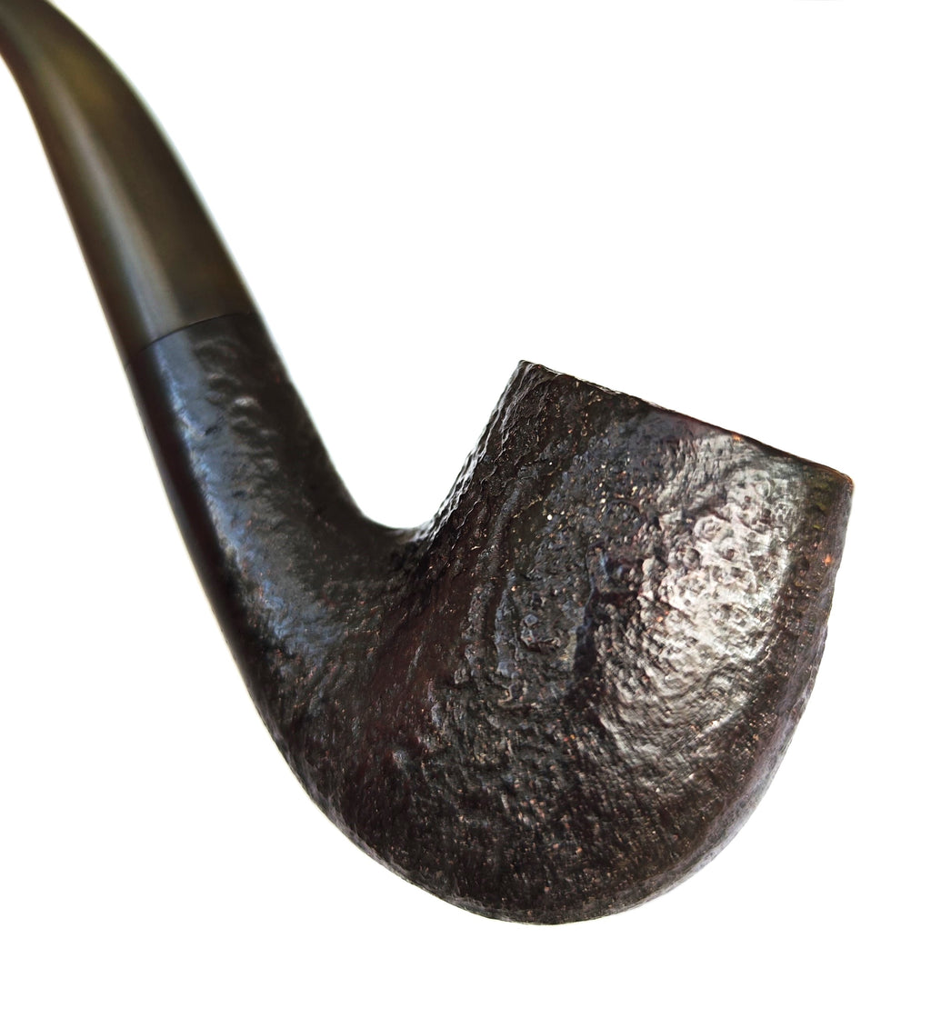 Peter Piper (by GBD) London England – Sandblast Bent Billiard Estate Pipe