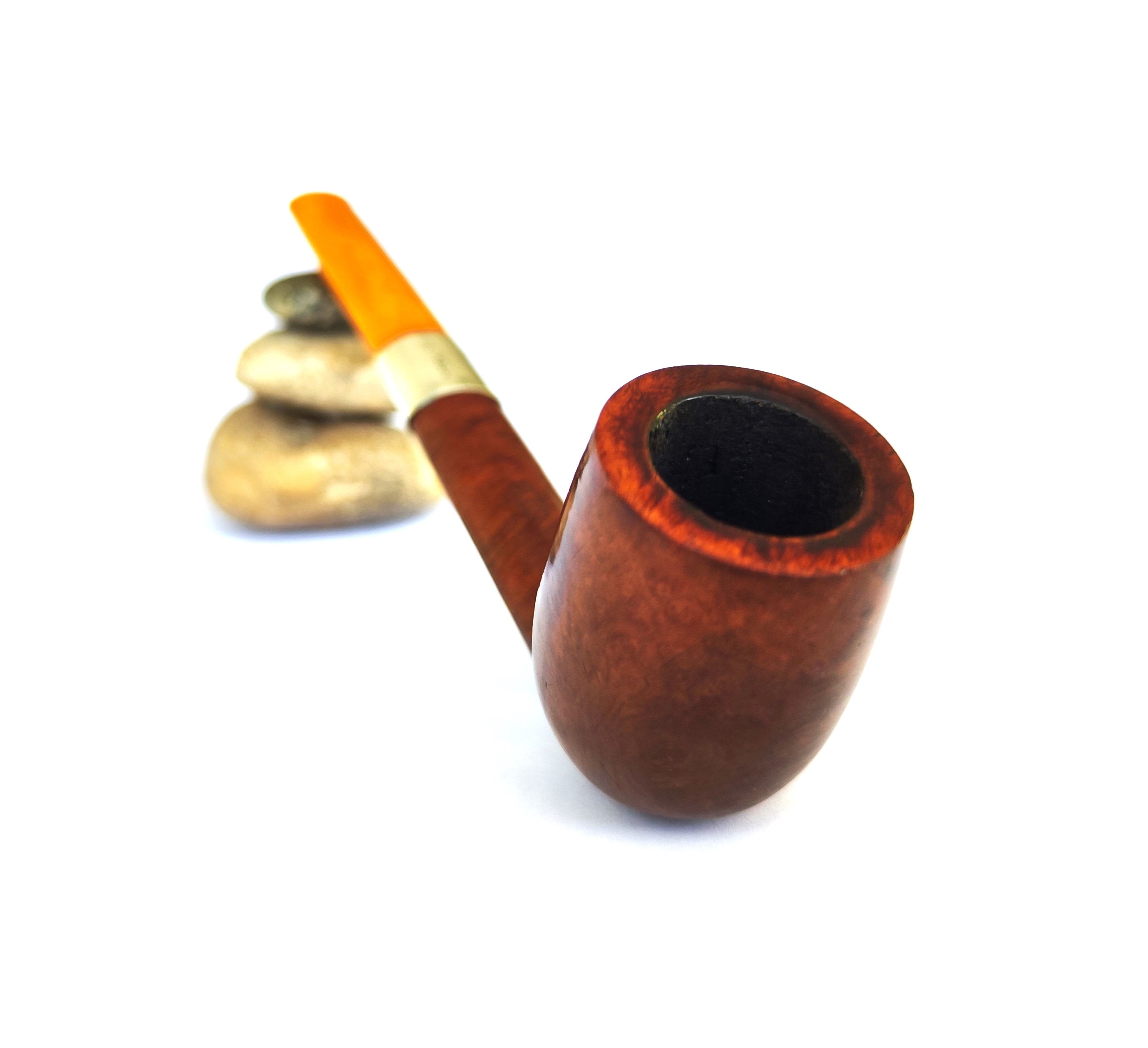 Antique G.F.B. Genuine French Briar Long Oval Shank Billiard Estate Pipe