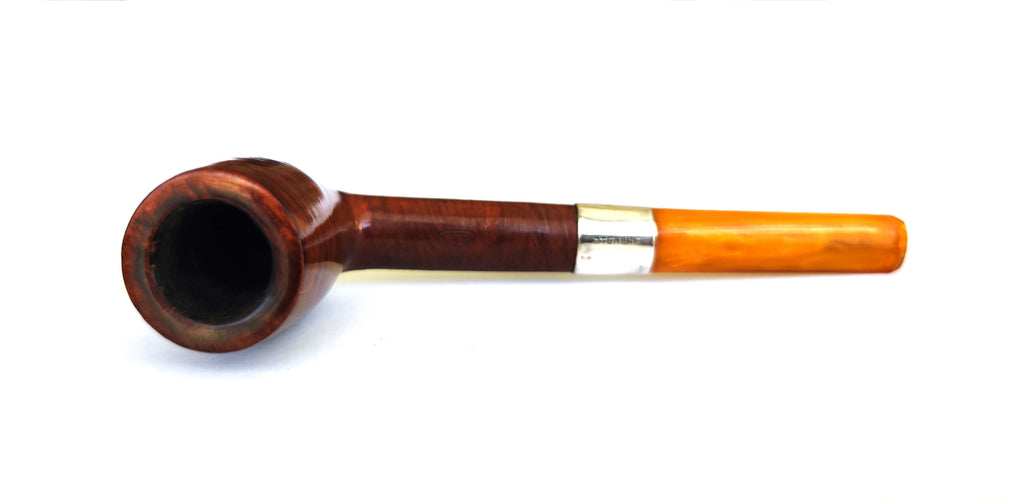 Antique G.F.B. Genuine French Briar Long Oval Shank Billiard Estate Pipe