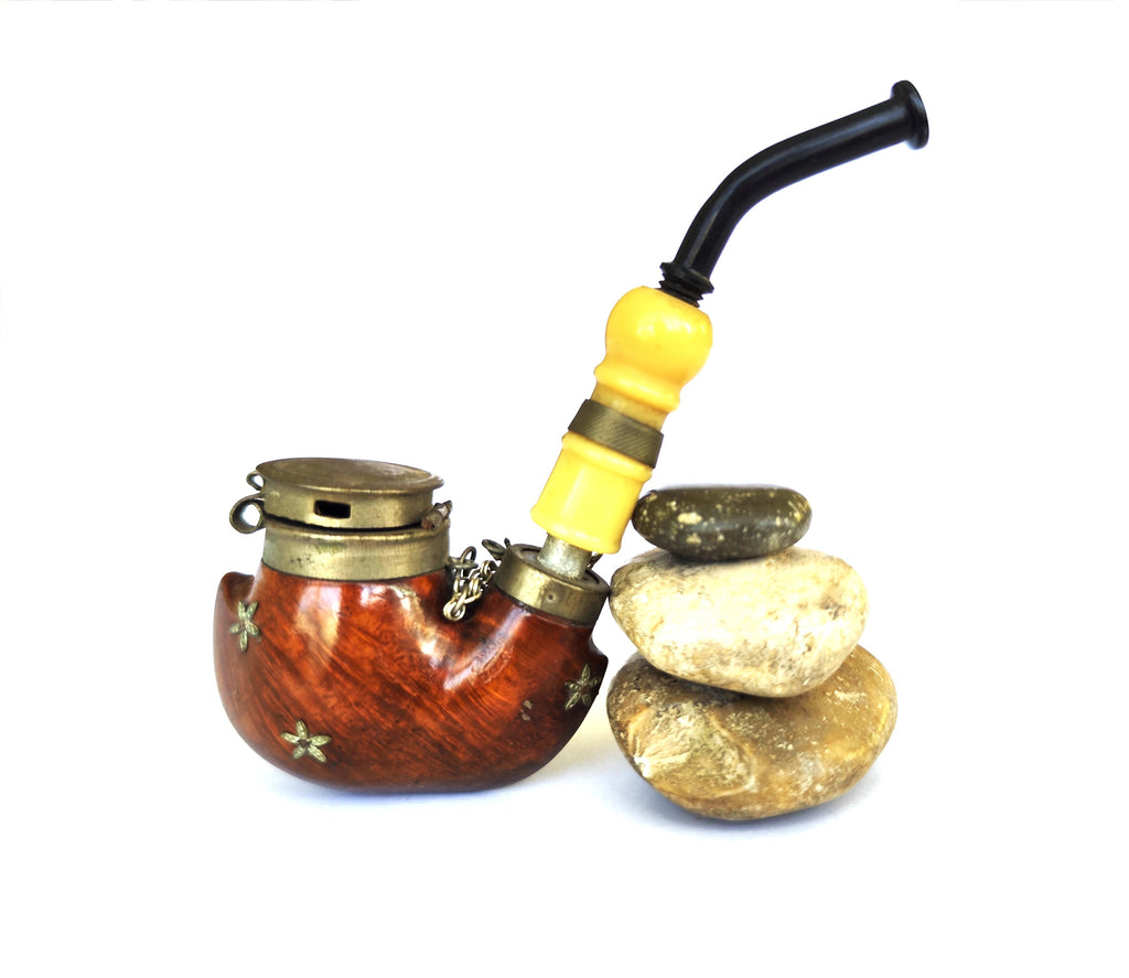 Vintage Bruyere Garantie Tyrolean Hunter Estate Pipe with Wind Cap