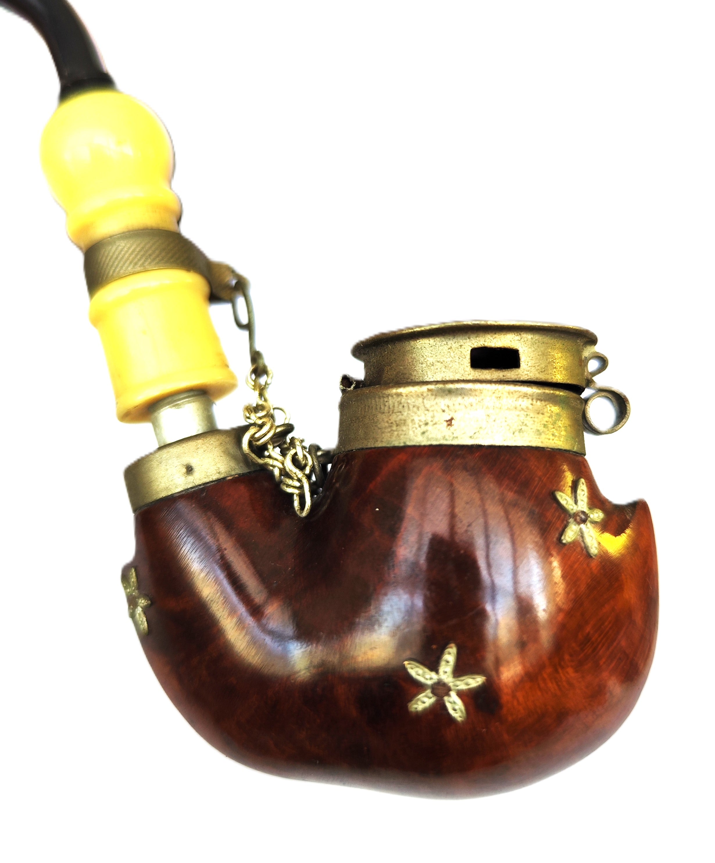 Vintage Bruyere Garantie Tyrolean Hunter Estate Pipe with Wind Cap