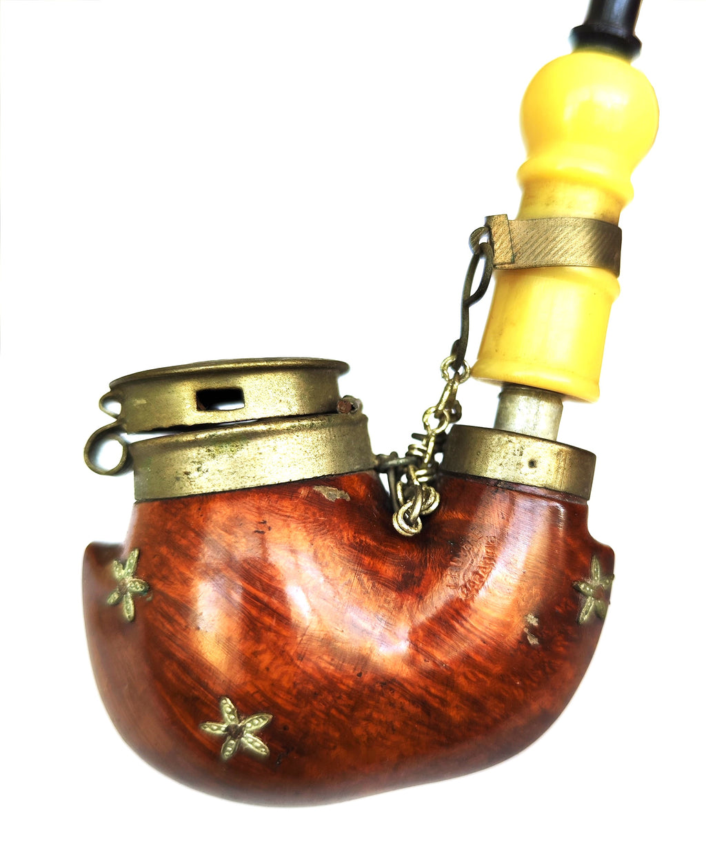 Vintage Bruyere Garantie Tyrolean Hunter Estate Pipe with Wind Cap