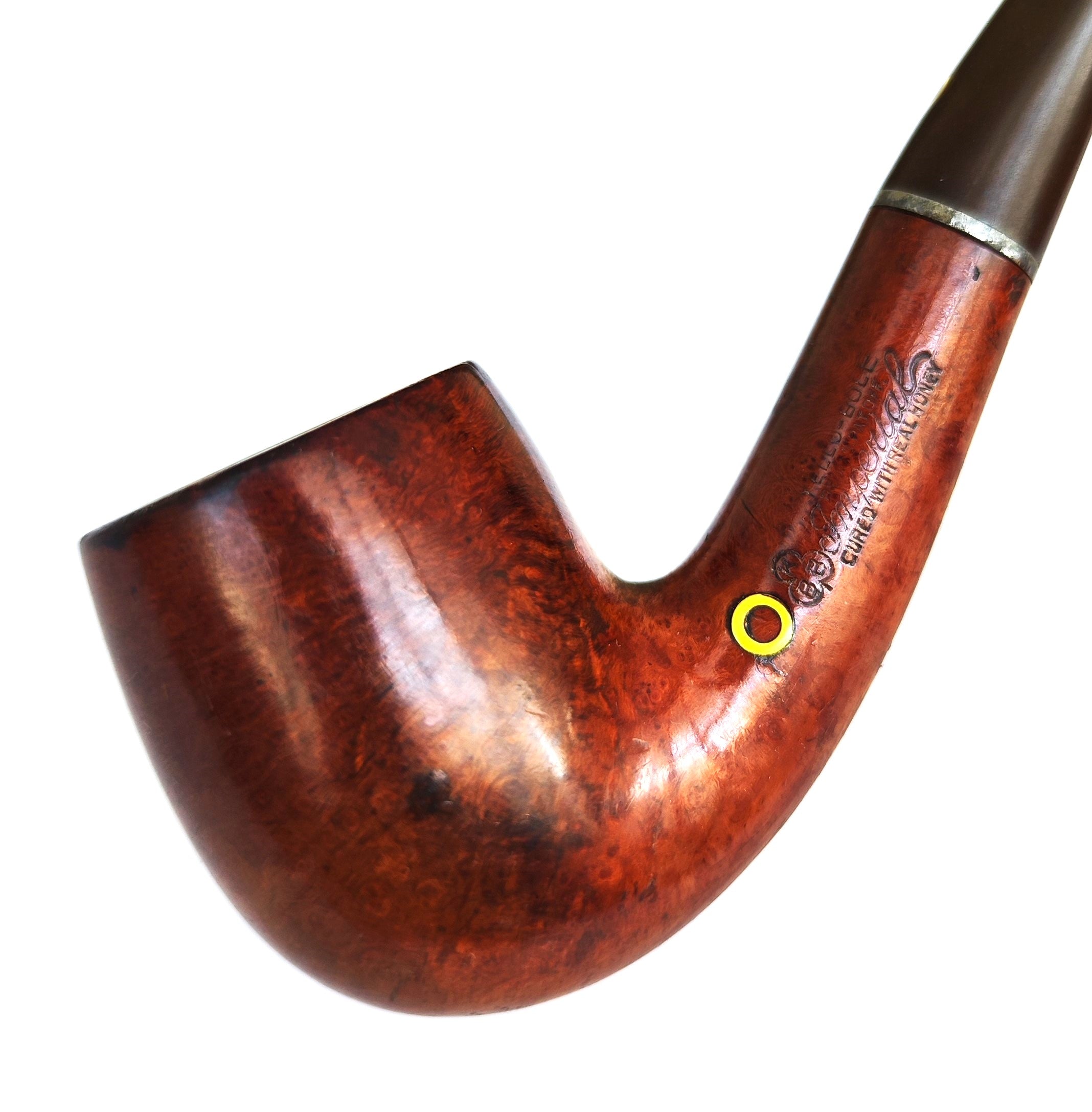 1930s KBB Yello-Bole Imperial (8114) – Virgin Bruyere Bent Billiard Estate Pipe