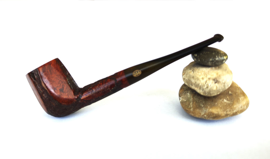 OSA Vieille Bruyère – Partially Sandblasted Paneled Billiard Estate Pipe