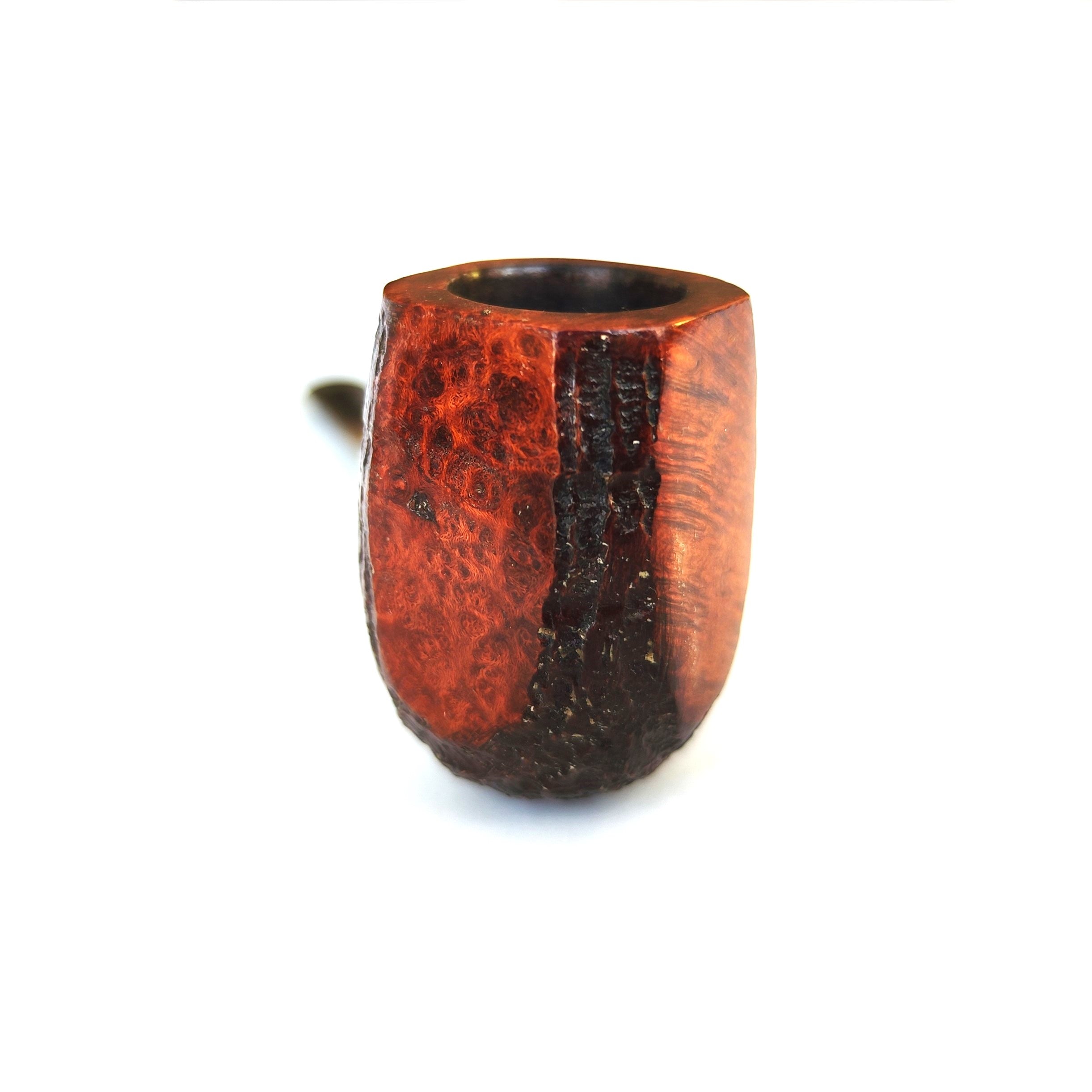 OSA Vieille Bruyère – Partially Sandblasted Paneled Billiard Estate Pipe