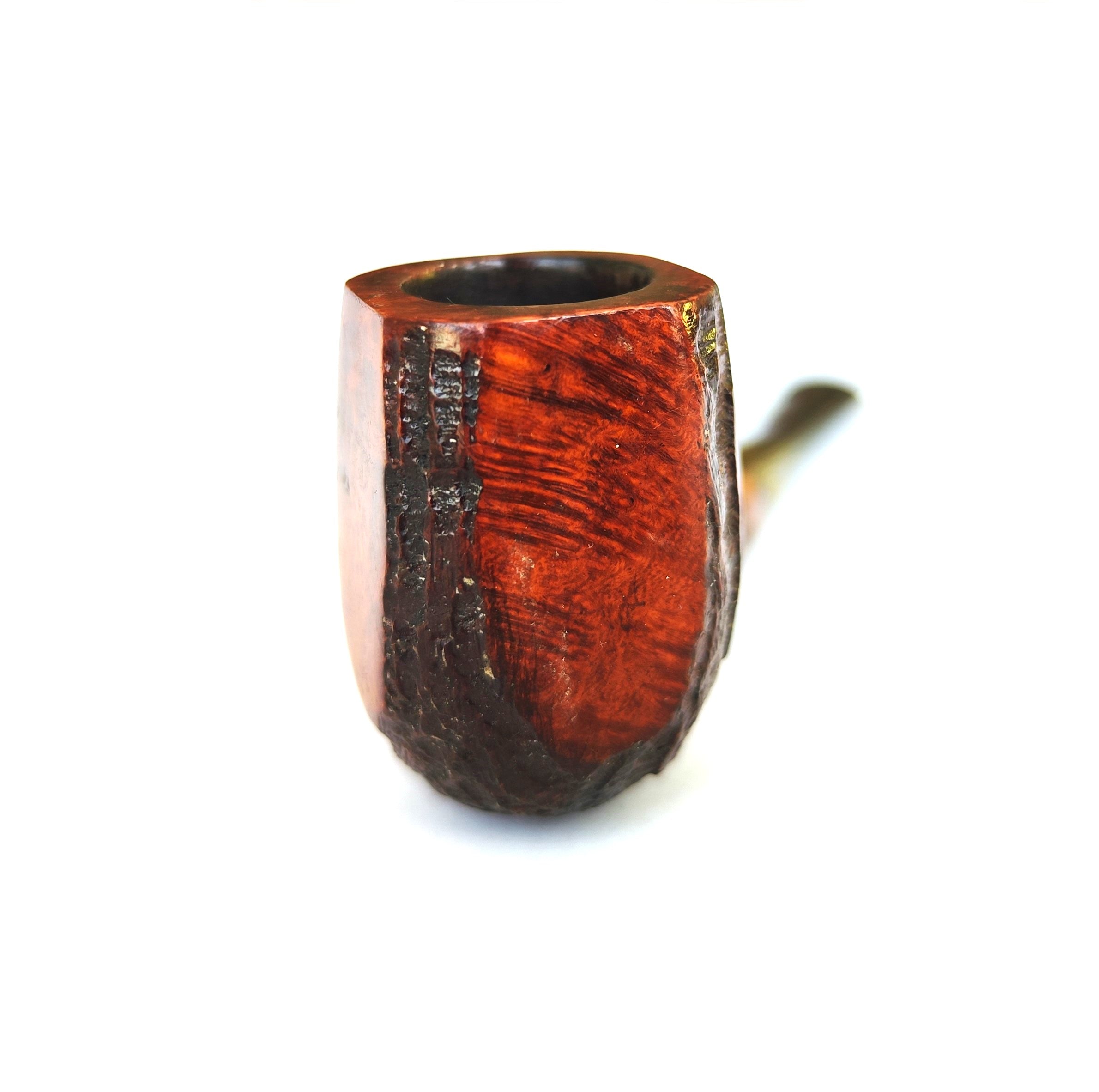 OSA Vieille Bruyère – Partially Sandblasted Paneled Billiard Estate Pipe