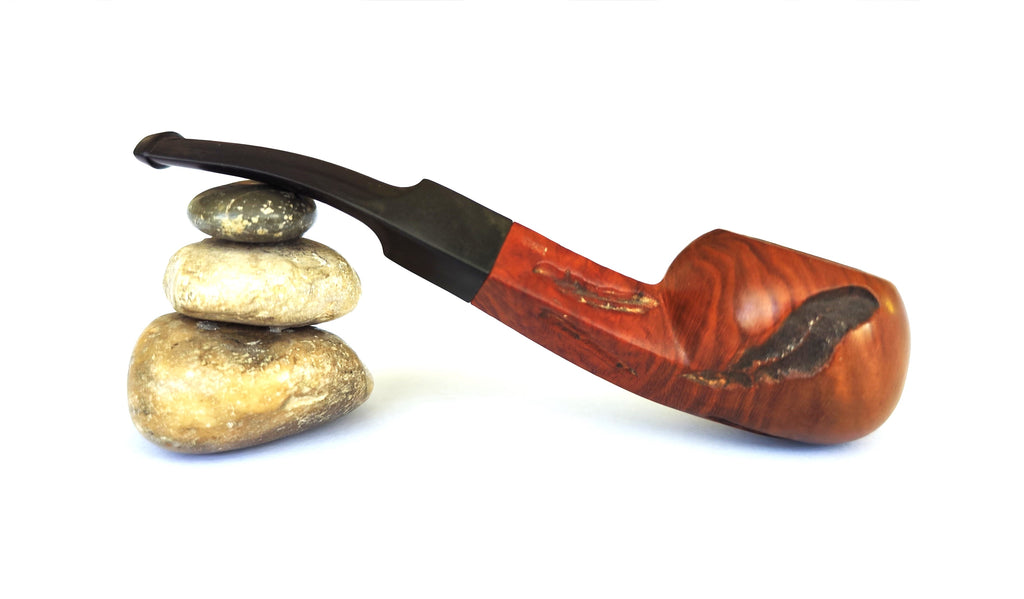  Majorca Rough Carved Squat Bent Bulldog Estate Pipe – Made in Spain