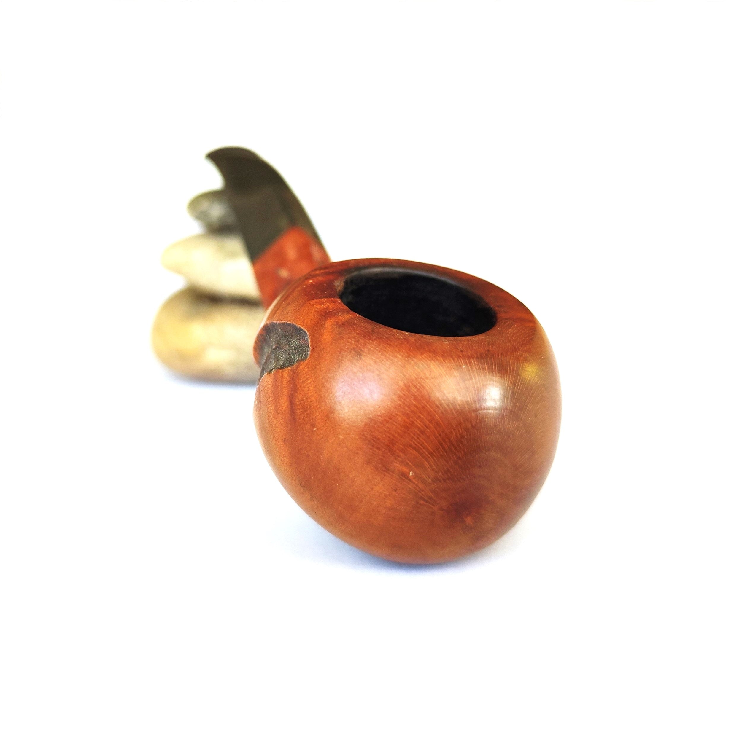  Majorca Rough Carved Squat Bent Bulldog Estate Pipe – Made in Spain